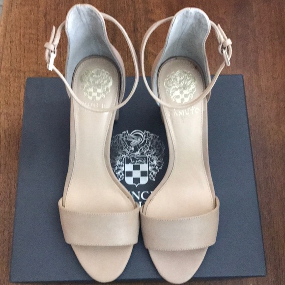 Vince Camuto Nude Ankle Strap Sandal - Picture 2 of 6